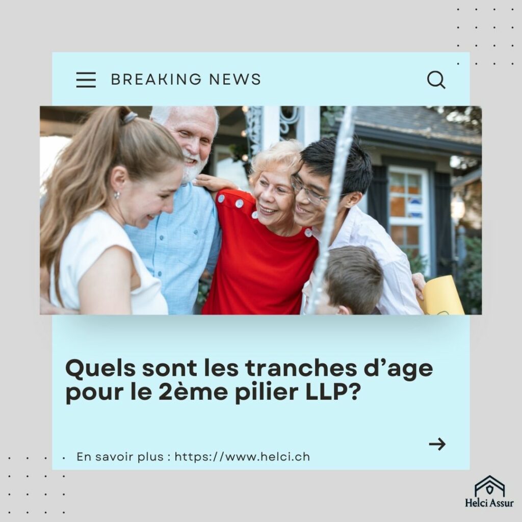 Quelles sont les tranches d’âge pour le 2e pilier LPP en Suisse ?