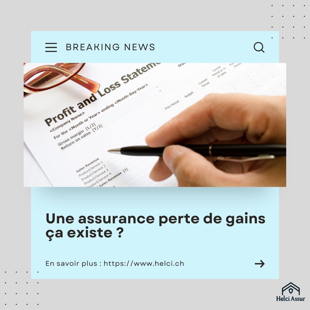 Une assurance perte de gains ça existe