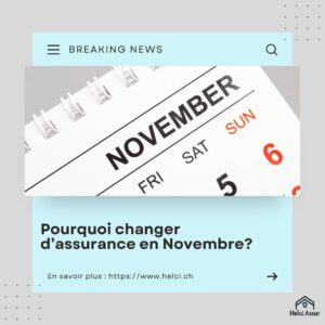 Pourquoi changer d'assurance en Novembre?